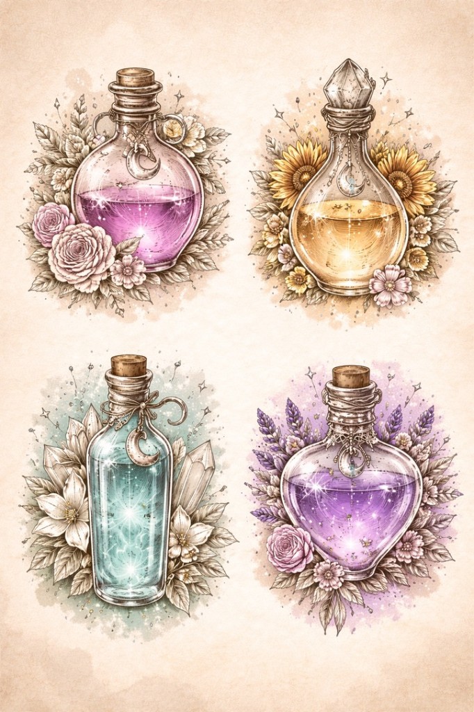 Color potion flash — palm-size flash tattoo under $100, Work of Art Las Vegas