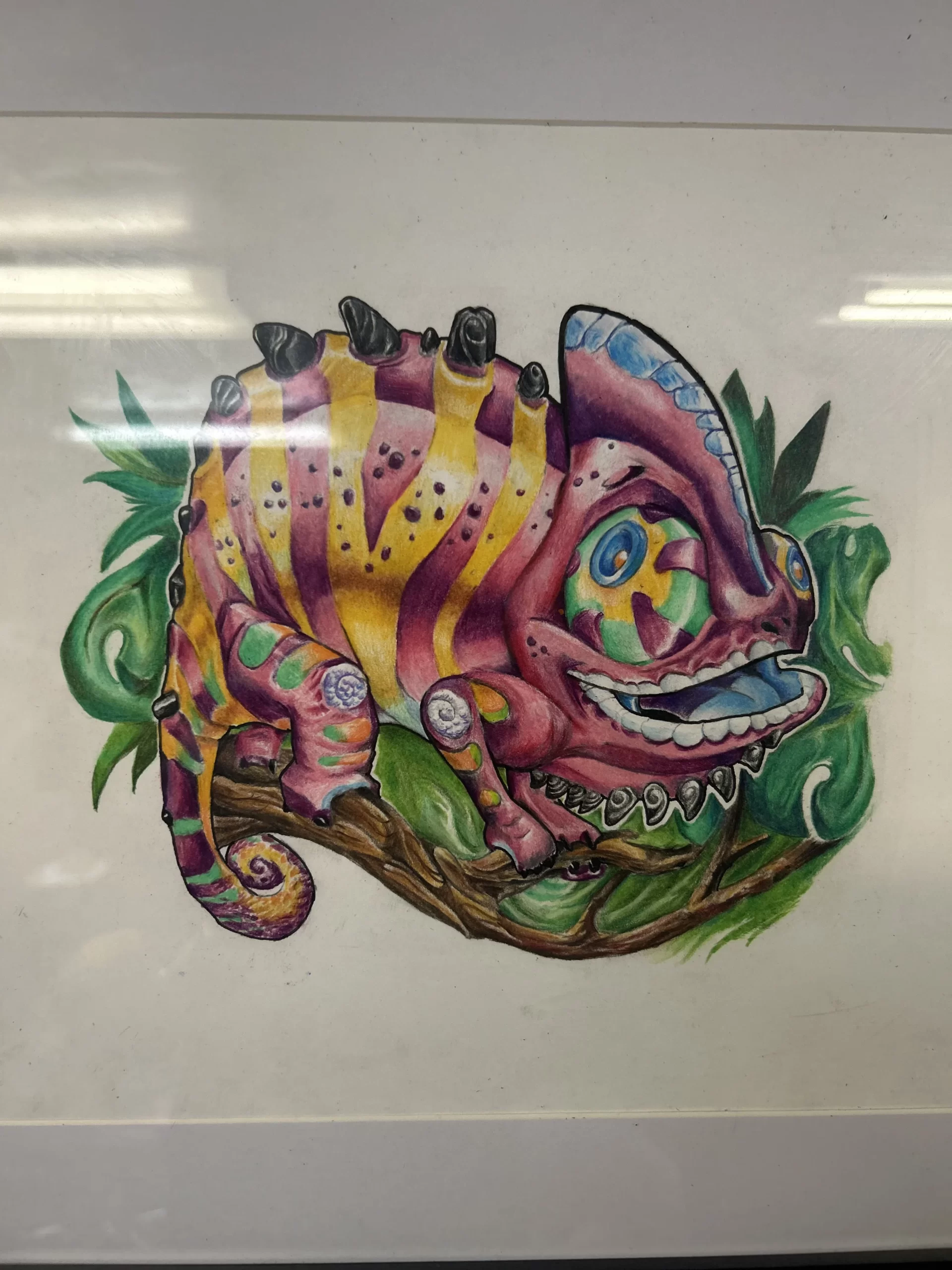 Prismacolor on Bristol paper — Joshua Cole original art, Work of Art Las Vegas Healed-result…, Work of Art Tattoo & Piercing, Las Vegas