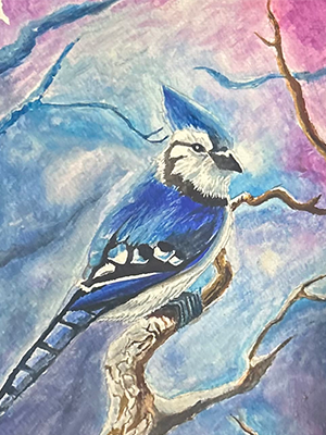 Watercolor on canvas board — Joshua Cole original art, Work of Art Las Vegas, Work of Art Tattoo & Piercing, Las Vegas