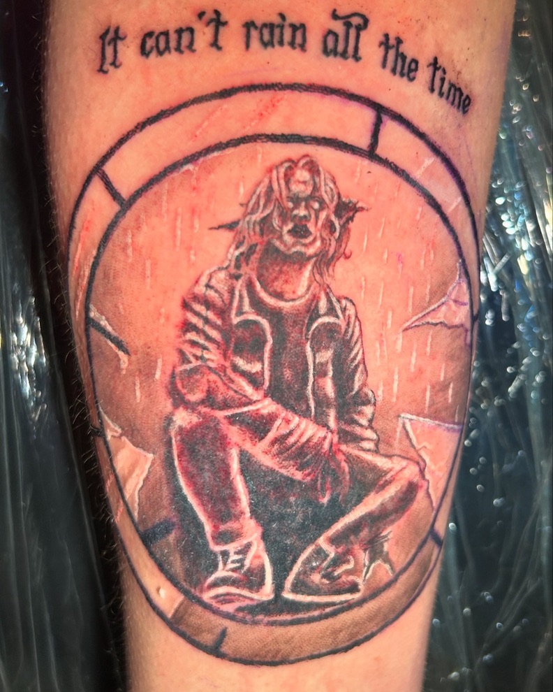 The Crow Eric Draven in circular rain frame — Joshua Cole, Work of Art Las Vegas